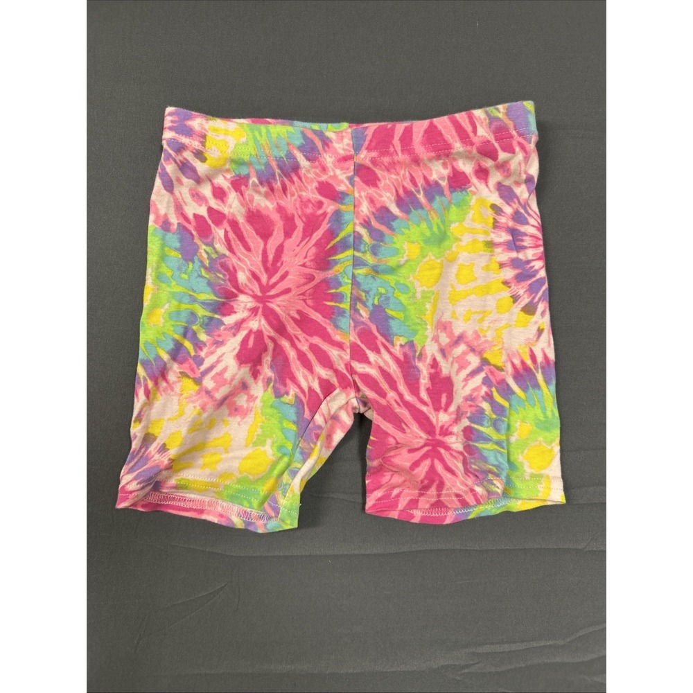 Children's Place Size Medium 7/8‎ Girls Shorts Tie Dye Rainbow waste band